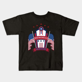 Memorial Day, Remember And Proud Kids T-Shirt